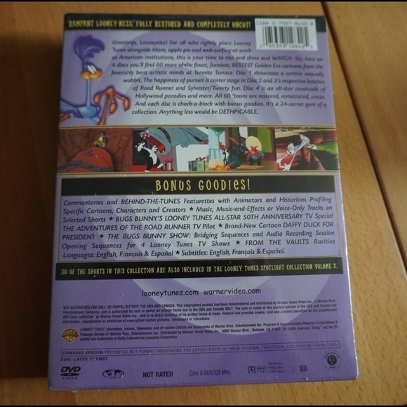 Looney Tunes Golden Collection Volume Two 4-Disc DVD New Sealed - Picture 2 of 6